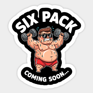 Six Pack Coming Soon Sticker